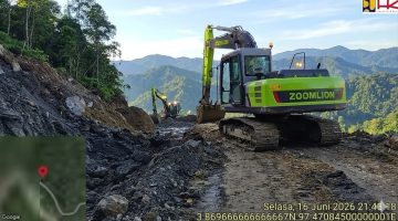 Respons Cepat HK Atasi Longsor Tetumpun, Jalur Nasional Sudah Dapat Dilalui Kendaraan