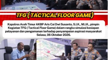 Gerak Cepat! Kapolres Aceh Timur Pimpin TFG Simulasi Aksi Pengamanan Aspirasi Masyarakat